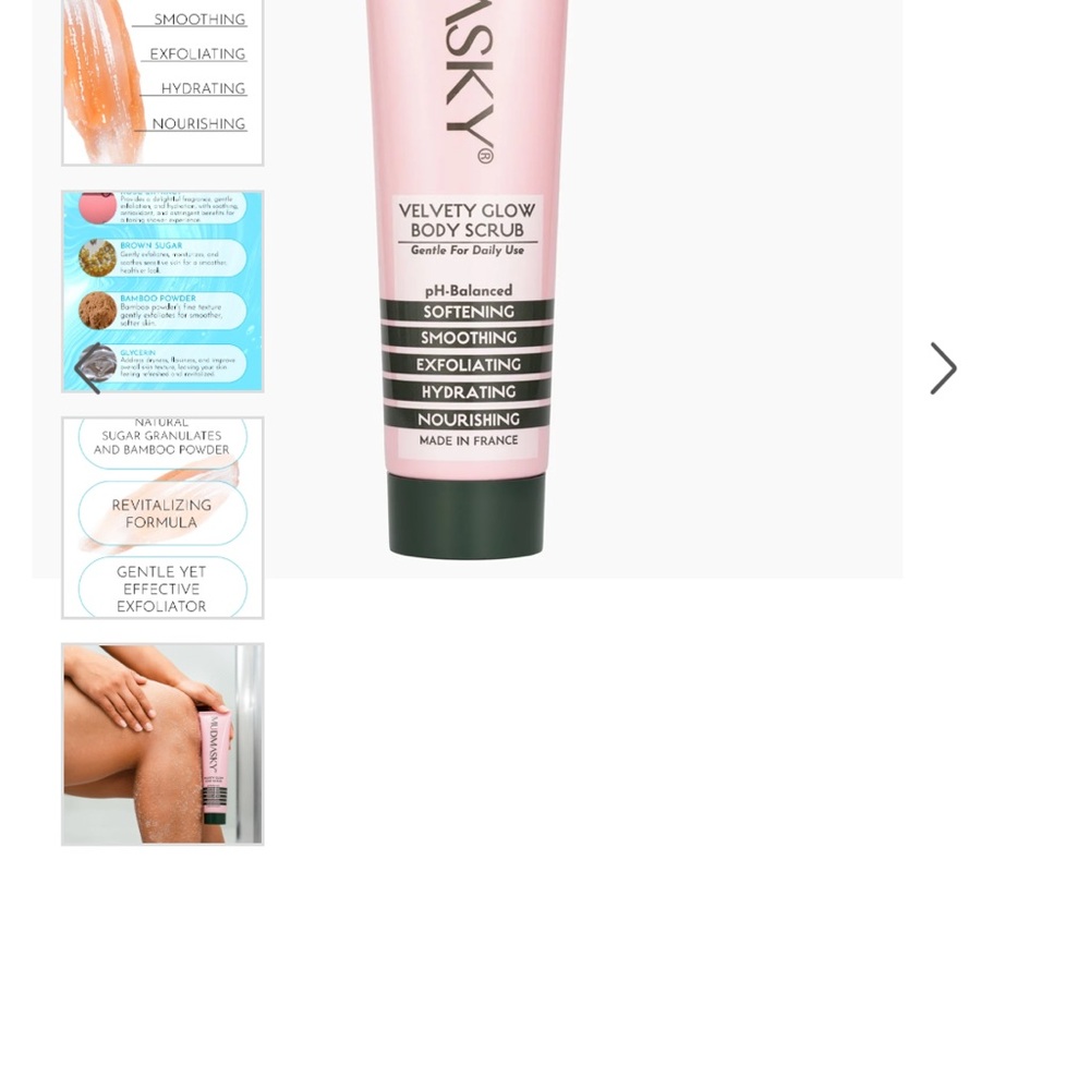 Brand new and Sealed NIP+FAB Velvety Glow Body Scrub - Pink
